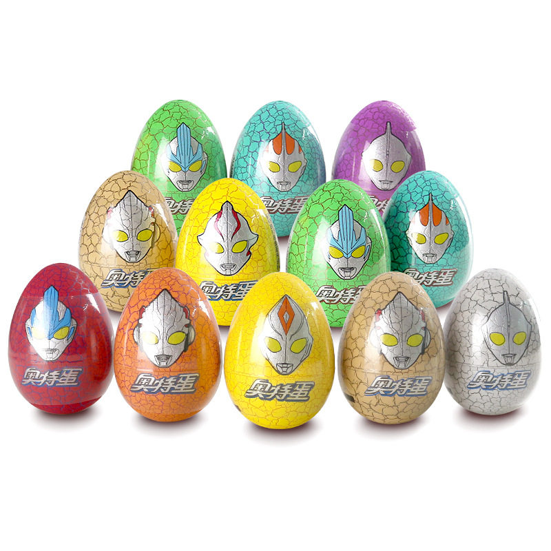 添乐卡通王奥特蛋奥特曼玩具10g/个内含巧克力豆6色糖果