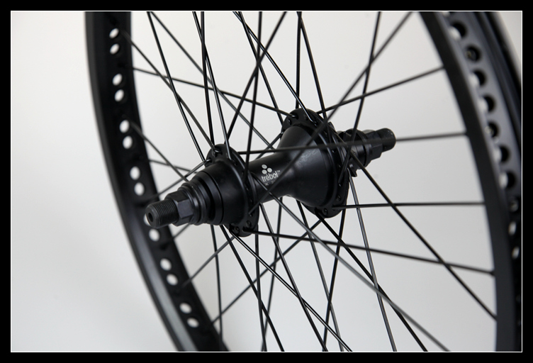 flybikes fly bmx 整车 后轮组 后花鼓 9t 24响 双层车圈 36孔
