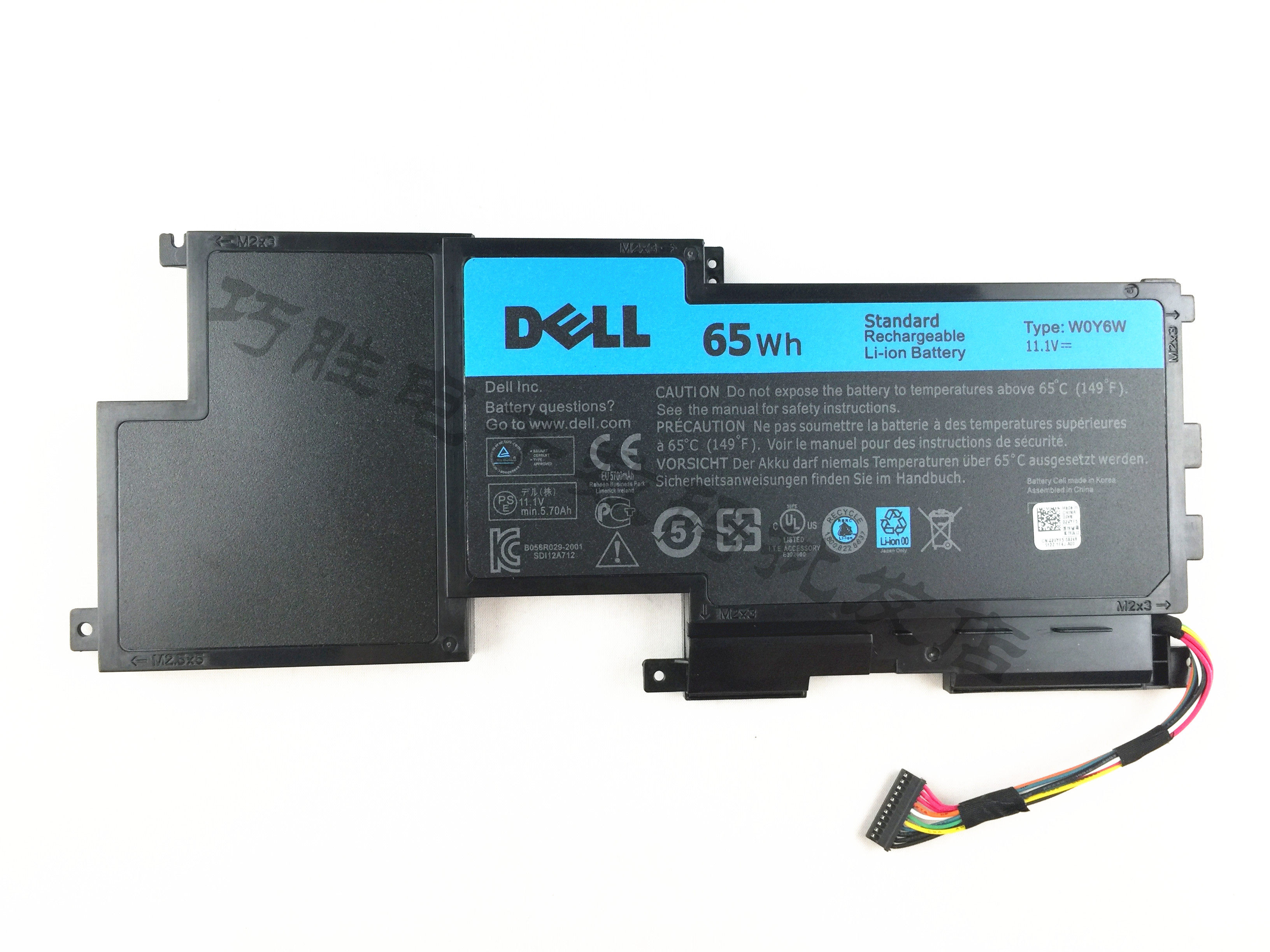 全新原装戴尔xps 15-l521x w0y6w xps l521x 笔记本电池内置 65wh_7折