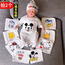 Baby Care Tummy Pure Cotton Belly All Season Universal Autumn Winter Newborns Baby Cartoon Belly Button Navel with cool deity