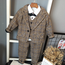 Baby age dress Male childrens suits suit Mens baby boy Bao One year old baby Yinglun Wind suit Spring and autumn