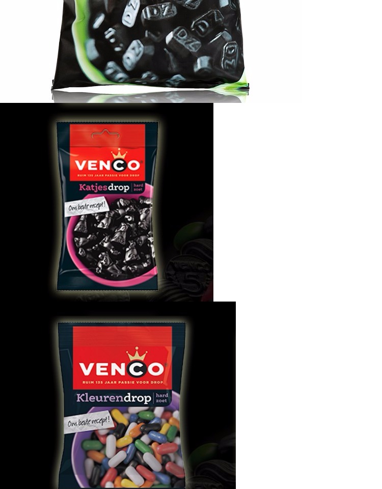 荷兰特产venco文科双盐甘草糖/粉笔糖/缓咳糖大料糖果咸甜润喉_7折