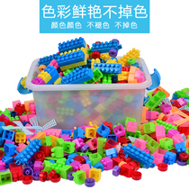 Childrens plastic building blocks toys 0-3-6-7-year-old baby early lessons intelligence model assembled to spell boy girl