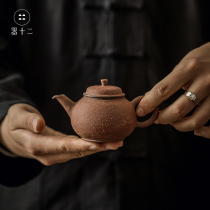 The twelve purple sand teapot | Yin Bingyou works pure handmade kung fu tea set for one person with 100ml