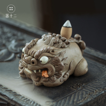 The twelve swallow cloud beast back incense burner creative tea pet ornaments back incense tea table incense burner incense stove tea plate