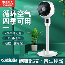 Turbine Convection Air Circulation Fan Electric Fan Seat Situated Fan Desktop Small Electric Fan Home Ultra Silent Stand Upright