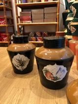 Black glaze tea jar Chaoshan Guizhengshan pure hand-in-hand painting single-cluster black tea Puer pottery pot