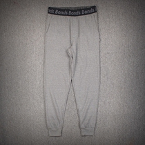 Thick mens fleece sweatpants autumn and winter thick simple solid color knitted warm trousers small feet leg closure