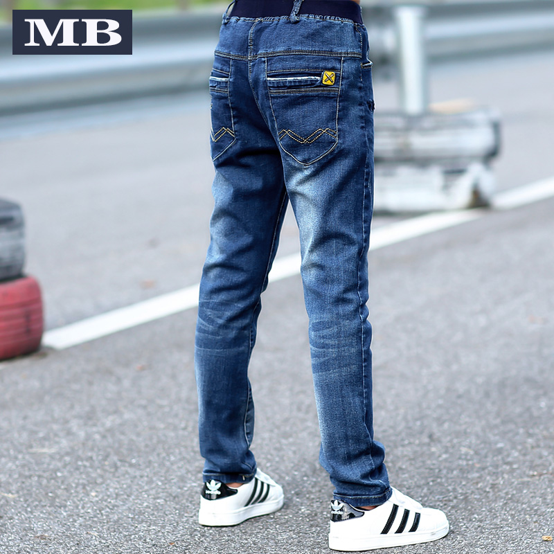 Boys' jeans, trousers, spring clothes, children's pants, Korean version, spring 12, big boys, 2022 new spring and autumn models, 15 years old