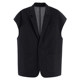 NICKWOOSTER summer suit collar vest men's thin off-shoulder silhouette vest trendy coat retro vest