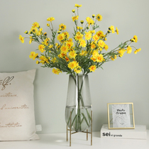 Simulation of cloves chrysanthemum water drops Daisy wild chrysanthemum single branch hipster home decoration indoor table tea table ornaments
