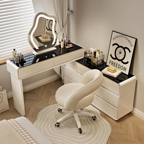 Solid wood new dressing table simple modern bedroom cream style makeup table 30cm integrated chest of cabinet small household makeup table
Solid wood new dressing table simple modern bedroom cream style makeup table 30cm integrated chest of cabinet small household makeup table