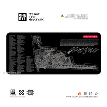Chenyi custom B-2 TU-160 bomber black personality smooth desktop game mouse pad oversized table pad