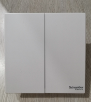Schneider Yuanyuan White Two-Open Multi-control Two-bit Multi-Control Double Multi-Control Two-bit Midway Switch