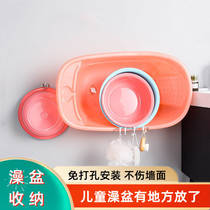 Multi-function bathroom stainless steel hooked toilet wall-mounted bathroom kitchen bathroom facial collection rack