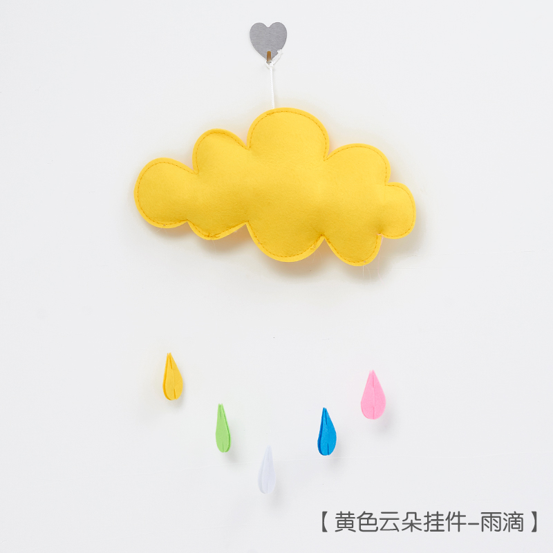 nono love girl heart handmade clouds and moon three-dimensional ornaments ins room dormitory wall decoration pendant