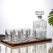 Classic whiskey glass Wine set Gift box set Lead-free glass pot Creative Foreign wine bottle Bar beer glass Spirits glass