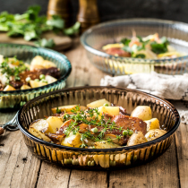 High-value main plate Transparent fruit plate Dessert plate Fish dish plate Western plate Barbecue plate Rice plate can be microwave round