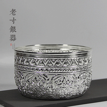 Dai silver bowl 999 sterling silver Yunnan Xishuangbanna Dai medicine silver Scenic Area with edible silver rice bowl silver soup bowl