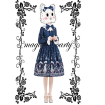 Magic tea party Rose Knight original Lolita Lolita Autumn and winter daily dress dress op spot