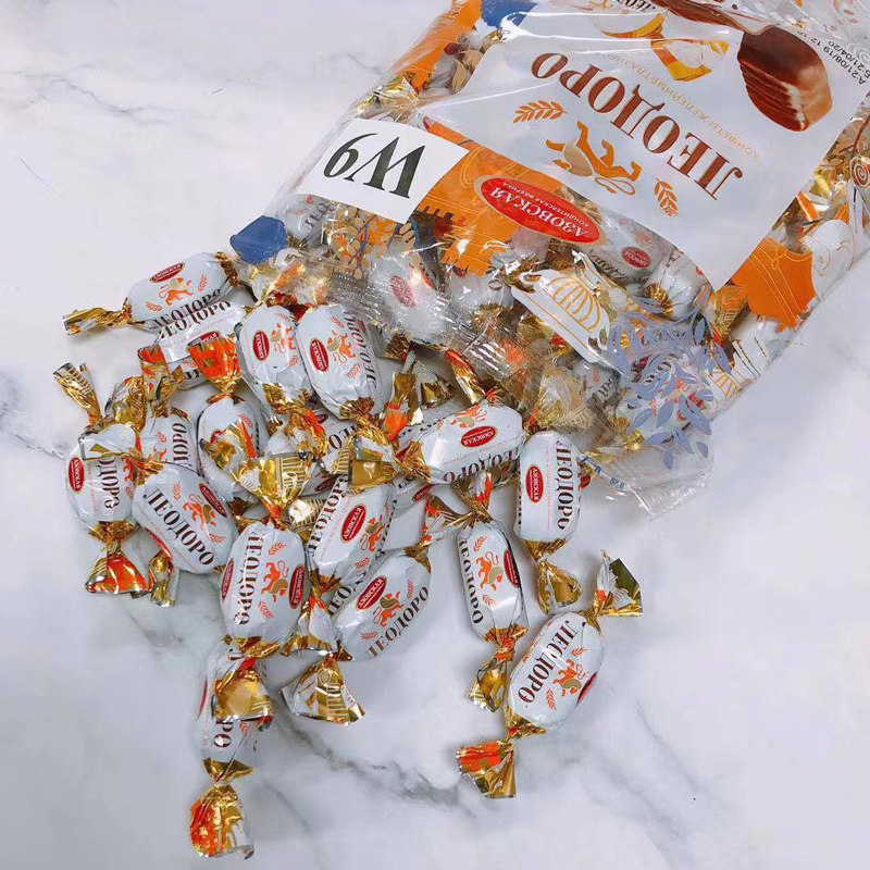 正品 俄罗斯狮子巧克力夹心糖(1斤)好吃实惠过年送礼棒棒哒