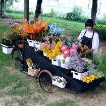 Stall cart night market stall cart outdoor float exhibition floral wedding decoration display stand mobile snack stall