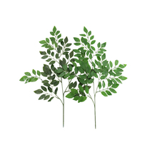High Emulation Plant Poplar Leaf 3 Fork Bean Flower Shallow Leaf Sophora Tree Leaf DIY Shoot Background Elm Leaf Direct Marketing