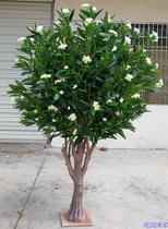 Simulation green planting floor flower tree indoor and outdoor bonsai potted plant decoration to shoot artificial false osmanthus multicolored manufacturer direct