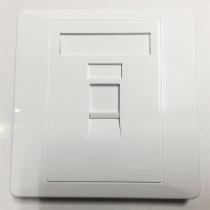 Schneider network single port panel type 86 one computer telephone information socket Network cable crystal head wall flapper