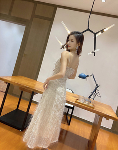 Spring and summer 2020 new beautiful suspender Dress Bridesmaid Dress Dress