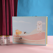 Fresh saucepan instant oatmeal kit packaging box empybox upscale 4 bottles 6 bottles 8 bottles 75ml100 ml split