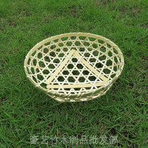 Pure Handicraft Bamboo Weaving Products Bamboo Hotel Tray Bamboo tray Bamboo Basket Fruits Pan Fruits Pan Fruit Basket With Bamboo Steamer Mat