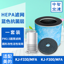 Medium wise air filter adaptation Haier air purifier filter screen KJ-F300 MFA F330 apart from formaldehyde PM2 5