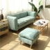 Sofa vải Bắc Âu căn hộ nhỏ hiện đại tối giản phòng khách đôi ba người có thể tháo rời và có thể giặt sofa lắp ráp - Ghế sô pha