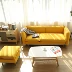 Sofa vải Bắc Âu căn hộ nhỏ hiện đại tối giản phòng khách đôi ba người có thể tháo rời và có thể giặt sofa lắp ráp - Ghế sô pha