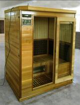 Ultra-luxury red cedar three-person nano Tomalin Tourmaline sweat steam room Home sauna box treatment room