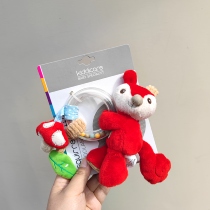 Export UK KIDDICARE original cute little squirrel multifunctional hand bell baby toy