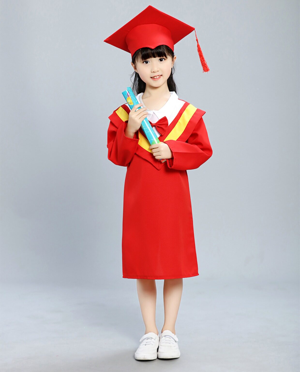 淘宝儿童博士小学幼儿园毕业学士服