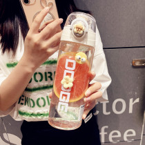 tritan Water Cup Female 2022 New High - Value Plastic Cup Men Fitness with Scale Aquarium Students Portable