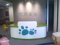 Baking Varnish Front Desk Company Reception Desk School Counseling Training Desk Kindergarten Cashier Desk Training Institution Bar