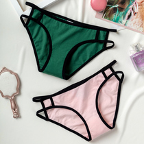 Simple and comfortable cotton underwear women breifs sexy temptation thin belt low waist cotton girls shorts