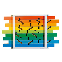 German Belledo Children's Wooden Kindergarten Large Wall Game Decoration Wall Decoration Rainbow Creative Ball Track