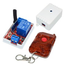 1 way 12V wireless module 1 key mahogany remote control 433m remote control learning module wireless remote control switch