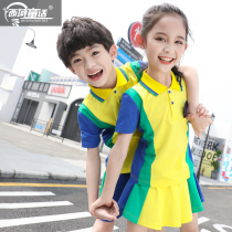 Summer dress Childrens class Custom teachers uniforms for elementary school uniforms Summer boys girls short sleeve long pants sports suit