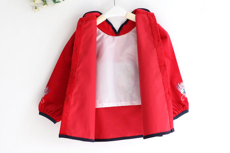 麒麟飞天 儿童福宝宝喜庆过年古风唐装汉服大红色男童罩衣