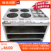 Sezhida commercial multi-head induction cookers 3500w electromagnetic oven quad-head furnace hemp hot pot-in-pan with material lattice