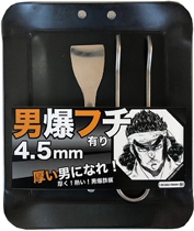 Outdoor camping barbecue male popcorn plate with warp 4 edge curved 4 5mm thick light - weight single barbecue grill