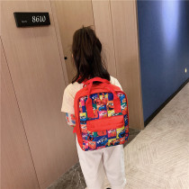 Korean version of ins style childrens schoolbag campus ancient feeling girl Joker canvas primary school backpack