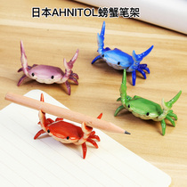 Japanese design ahnitol design INS net celebrity weightlifting crab pen holder bracket shelf glasses frame decoration pen model pen INS shake sound Weibo The same Qualia cat pen holder