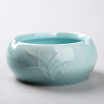 Ceramic story Creative personality ashtray Crystal large celadon European living room